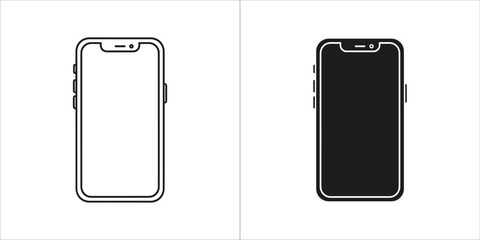 Illustration of a smartphone, showcasing a sleek and modern mobile device design