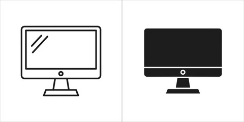Illustration of a computer monitor, perfect for technology and business content