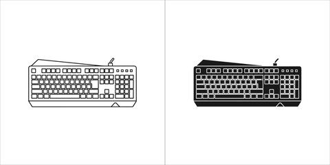 Illustration of a gaming keyboard, highlighting its features for enhanced gameplay