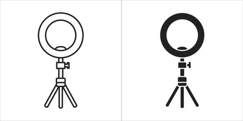 Ring light on a tripod a versatile lighting tool for content creation