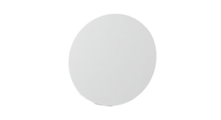 Light Gray Circle on Black Background Isolated