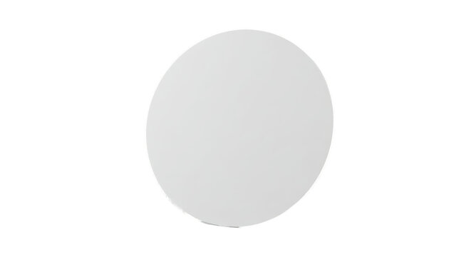 Light Gray Circle on Black Background Isolated