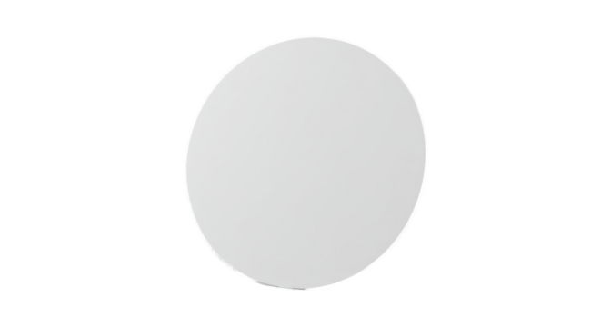Light Gray Circle on Black Background Isolated