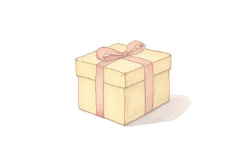 Obraz premium Gift box white background celebration.