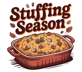 Stuffing season T- shirt design. Thanks given T-shirt design.