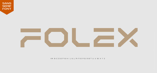 sport modern minimal logo alphabet fonts. Typography minimalist urban sans serif digital future creative sport logos fonts. vector illustration