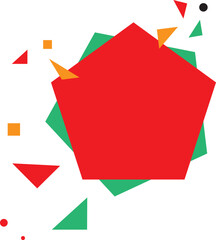 Vector illustration of colorful label or banner design