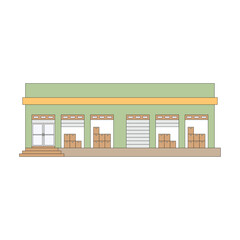 warehouse vector illustration