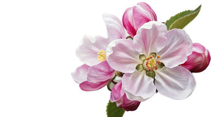 Obraz premium Pink Cherry Blossom Flowers Soft Pastel Background Detailed Realistic Photo