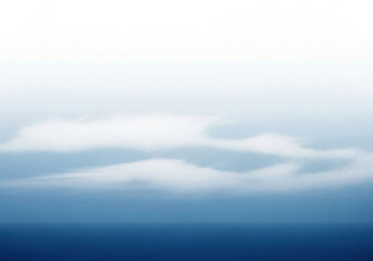 Naklejka premium Abstract watercolor painting design with soft blue and white hues evoking a calm sky or water texture