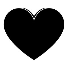 red heart on black background