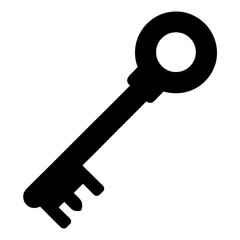 key isolated on white