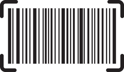 qr code and barcode icons set. payment and identification. Simple digital scanning. mobile phone, barcode, qr code, scan me, scan now, scan here, black and white, minimalist,