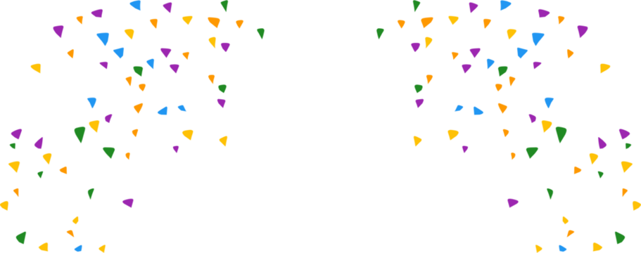 Party Confetti Birthday party confetti background, festive ribbons and streamer paper spiral stripes, cartoon vector. Colorful confetti Celebration confetti background Falling colorful confetti