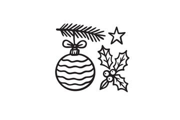 Handdrawn Illustration Christmas Decoration 
