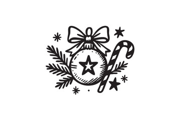 Handdrawn Illustration Christmas Decoration 