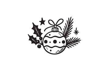 Handdrawn Illustration Christmas Decoration 