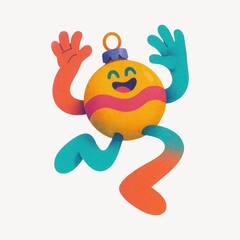 Obraz premium Joyful abstract dancing ornament