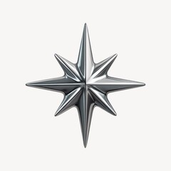 Obraz premium Metallic star compass design