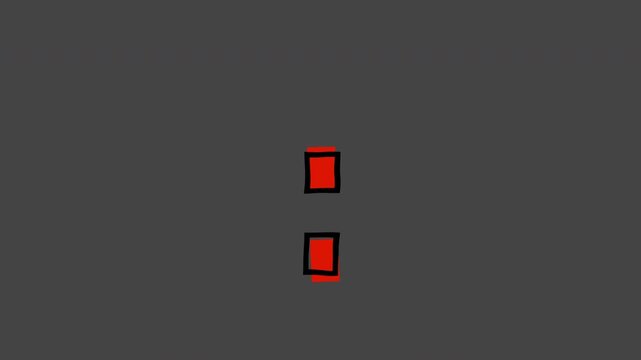 Moving doodle-style Colon, alpha channel