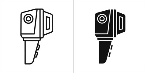 Outline and filled icon of a handheld device © AnuStock