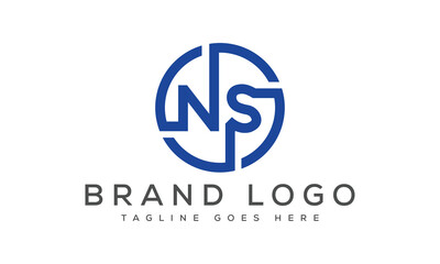letter NS logo design vector template design for brand.
