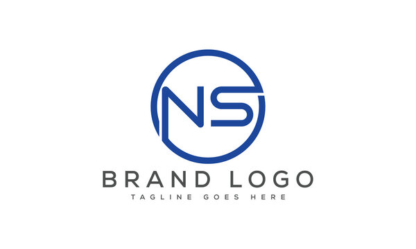 letter NS logo design vector template design for brand.