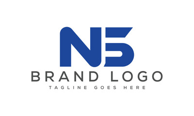 letter NS logo design vector template design for brand.