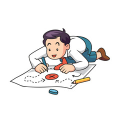 Businessman Planning Successful Strategy