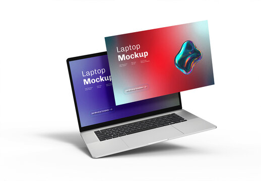 Laptop Computer Mockup Template