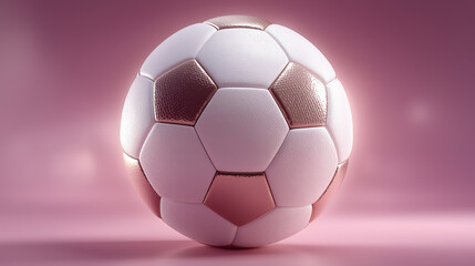 Pastel gradient background with clean white football sports equipment game ball championship competition athletic modern contemporary design simple minimal artificial intelligence generated image