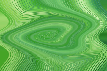 Abstract Green Swirl Pattern with Curving Lines and Artistic Design
