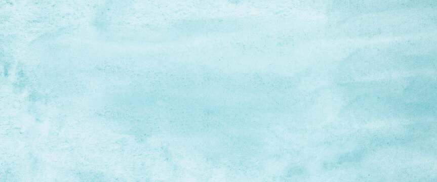 Watercolor background, art abstract surface blue watercolor painting textured design on white paper background, banner, backdrop, template, poster, wallpaper