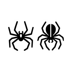 Minimalist Spider Vectors Halloween Horror Elements Design
