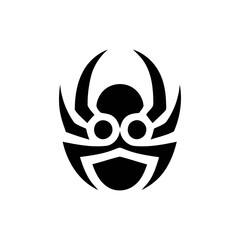 Stylized Spider Emblem Vector Design for Graphics