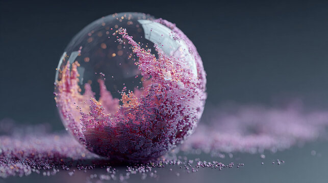 A stock chart spiraling into a semi-transparent floating orb, symbolizing financial growth, market dynamics, and futuristic analytics. A modern, abstract visualization ideal for business and tech conc - Powered by Adobe