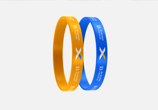 Two Bracelet Mockup Template