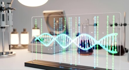 Advanced DNA Sequencing and Genetic Research in a Modern Laboratory Setting. - Powered by Adobe