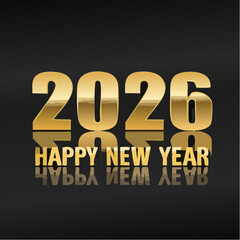 3D Gold Letter New Year Vector Art