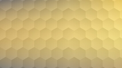 Geometric Honeycomb Pattern with Golden Gradient Background for Modern Design and Abstract Art Projects and Creative Vector Illustrations with Seamless Hexagonal Shapes
