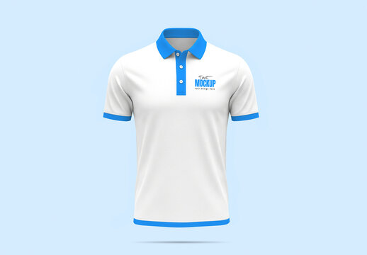 Floating Polo T shirt Mockup Template
