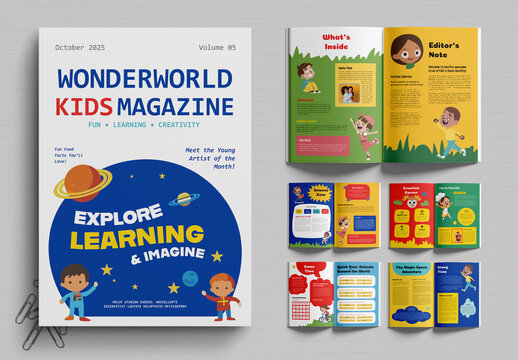 Childrens Magazine Template