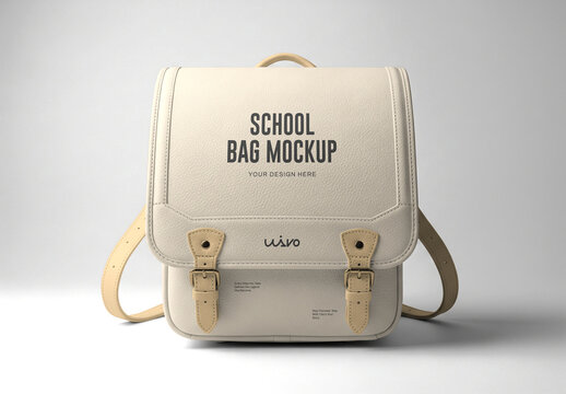 School Bagpack Mockup Template
