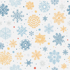 Snow Pattern Vector Bundle Collection