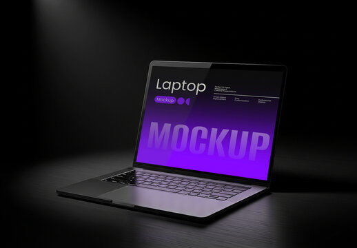 Laptop Screen Device Mockup