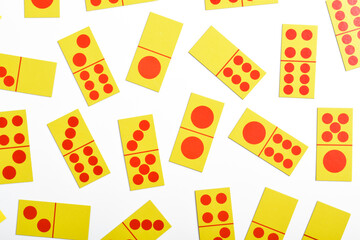 Domino card isolated on white background