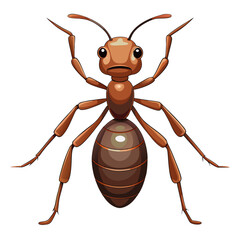 Colorful Ant Mascot – Orange and Yellow Insect with Bold Features