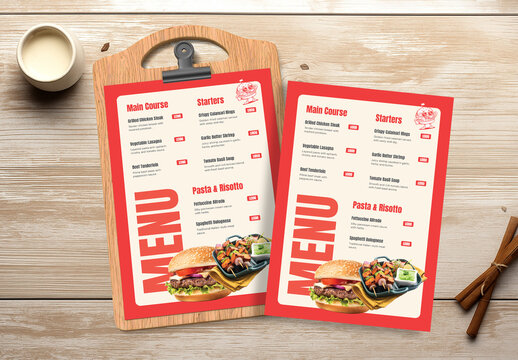 Food Menu Design Layout