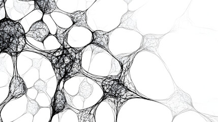 Scientific black and white line drawing of cellular membrane, precise educational diagram isolated on white background for anatomy and biology presentations