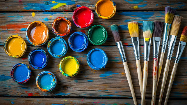 Minimalism concept illustration with watercolor flat design, showing organization, simplicity, and fresh beginning using harmonious triadic color tones